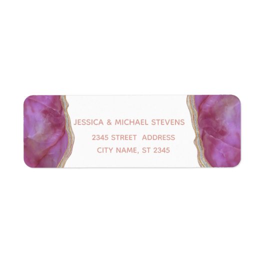 Cassis chic agate romantisch elegant einfach (Vorne)