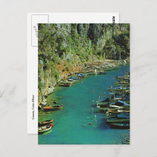 Cassis, Cote d'Azur Postkarte (Vorne/Hinten)