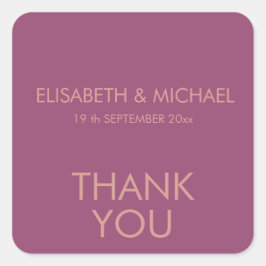 Cassis einfache minimalistische Trend elegant Quadratischer Aufkleber