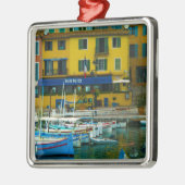Cassis, Frankreich-Weihnachtsbaum-Verzierung Silbernes Ornament (Links)
