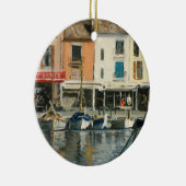 Cassis Provence Boote Keramik Ornament (Rechts)