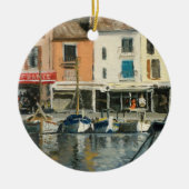 Cassis Provence Boote Keramik Ornament (Vorne)