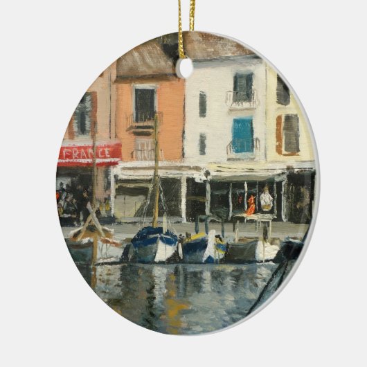 Cassis Provence Boote Keramik Ornament (Links)