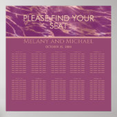 Cassis Rose Goldmarmor romantisch elegant Poster (Vorne)