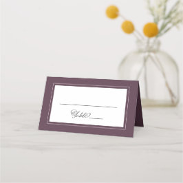 Cassis Wedding Elegant Chic Border Calligraphy Platzkarte