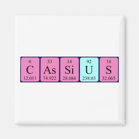 Cassius Periodenmagnet Magnet (Vorne)