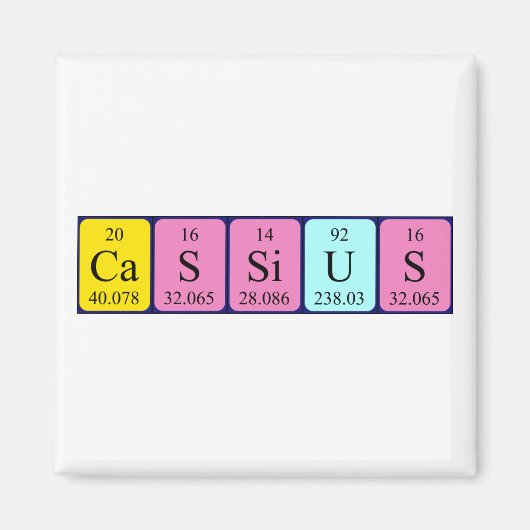 Cassius Periodenmagnet Magnet (Vorne)