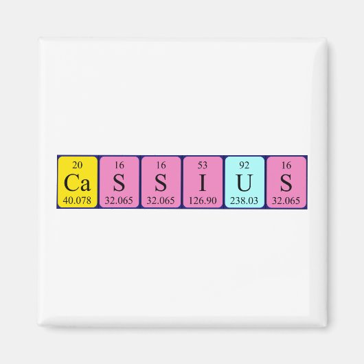 Cassius Periodenmagnet Magnet (Vorne)
