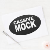 CASSIVE MOCK OVALER AUFKLEBER (Umschlag)