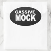 CASSIVE MOCK OVALER AUFKLEBER (Tasche)
