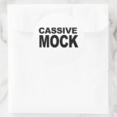 CASSIVE MOCK RUNDER AUFKLEBER (Tasche)