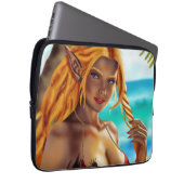 Cassja am Strand Laptopschutzhülle (Vorne Rechts)