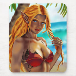 Cassja am Strand Mousepad