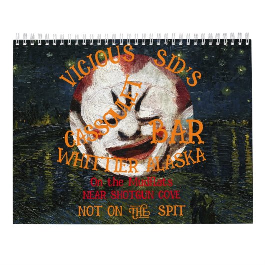 Cassoulet Cadaver Gin Martini Jesus Messiah Bar VA Kalender (Rückseite)