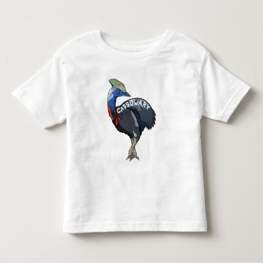 Cassowary Australian Bird Kleinkind T-shirt (Vorderseite)