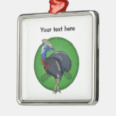 Cassowary Australian Bird Ornament Aus Metall (Links)