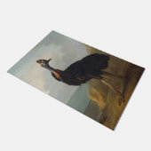 Cassowary (Australian Bird) (Wild Animal Art) Fußmatte (Schrägansicht)