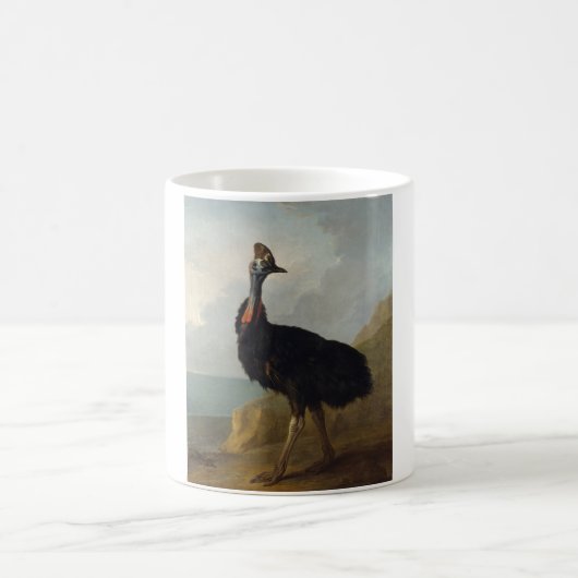 Cassowary (Australian Bird) (Wild Animal Art) Kaffeetasse (Mittel)