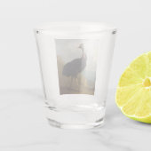 Cassowary (Australian Bird) (Wild Animal Art) Schnapsglas (Rückseite)