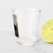 Cassowary (Australian Bird) (Wild Animal Art) Schnapsglas (Rechts)