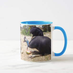 Cassowary Bird Eating Melons, Tasse