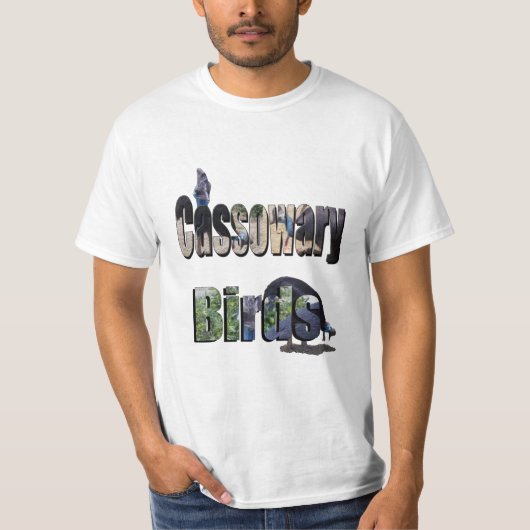 Cassowary Bird Picture Logo, T-Shirt (Vorderseite)