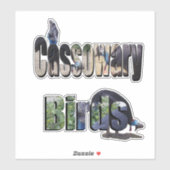 Cassowary Birds ist der Name, Aufkleber (Blatt)
