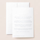 Cassowary (Casuarius casuarius) Folienkarte (Rückseite mit Umschlag)