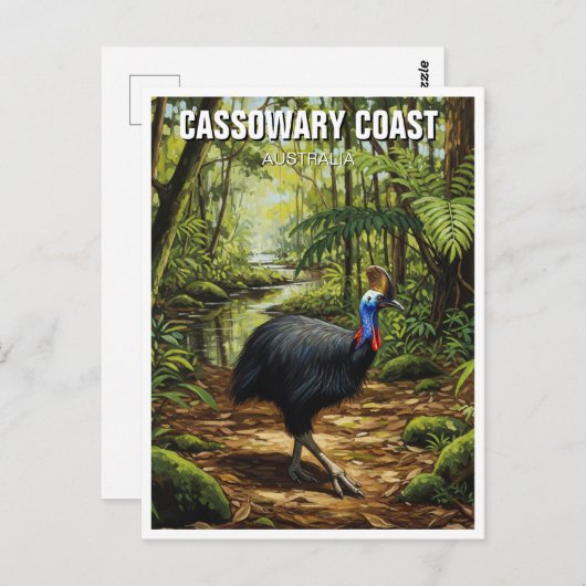 Cassowary Coast Region Australien Postkarte (Vorne/Hinten)