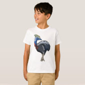 cassowary color woody text T-Shirt (Vorne ganz)