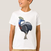 cassowary color woody text T-Shirt (Vorderseite)