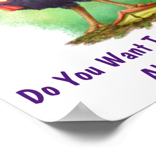 Cassowary: Gefühle sind für Heilkurse geeignet Poster (Ecke)