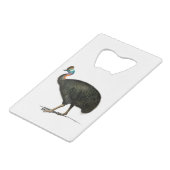 Cassowary - Geschenkidee Geldbeutel Flaschenöffner (Vorderseite Schrägansicht)