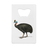 Cassowary - Geschenkidee Geldbeutel Flaschenöffner (Rückseite)