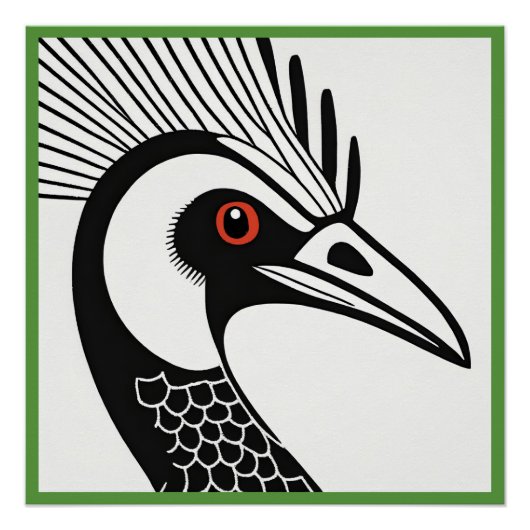 Cassowary Glossy Poster (Vorderseite)