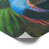 Cassowary Hand bemalt Original Art Poster. Poster (Ecke)