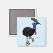 Cassowary Magnet (Vorderseite/Rückseite)