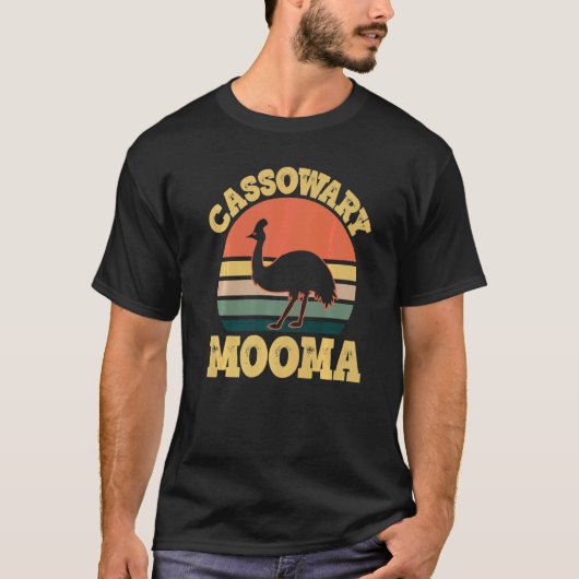 Cassowary Mooma Niedlich Cassowary Party T-Shirt (Vorderseite)