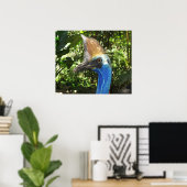 Cassowary Portrait Poster (Heimbüro)