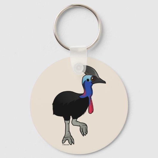 Cassowary Schlüsselanhänger (Vorderseite)