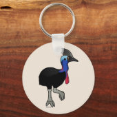 Cassowary Schlüsselanhänger (Vorderseite)