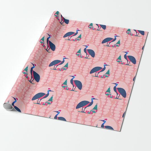 Cassowary Weihnachtsmuster Geschenkpapier (Ungerollt)