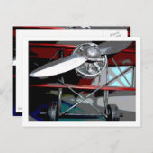 Cast Iron Airplane Postcard Postkarte (Vorne/Hinten)