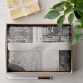 Cast Iron Architektur 1894 Ephemera Decoupage Seidenpapier (Geschenk)