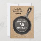 Cast Iron Birthday Save the Date (Vorderseite)