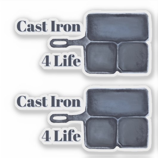 Cast Iron for Life Sticker (Vorderseite)