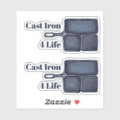 Cast Iron for Life Sticker (Blatt)