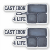 Cast Iron for Life Sticker (Vorderseite)