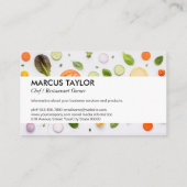 Cast Iron Pan | Kochzutaten Visitenkarte (Rückseite)