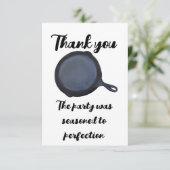 Cast Iron Vielen Dank Hinweis Dankeskarte (Stehend Vorderseite)